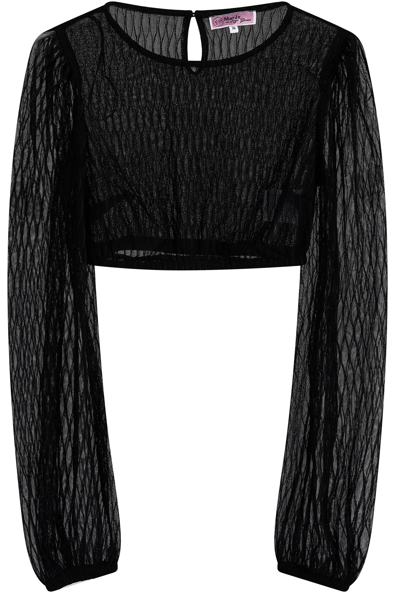 Schwarze Dirndlbluse Böhen von MarJo